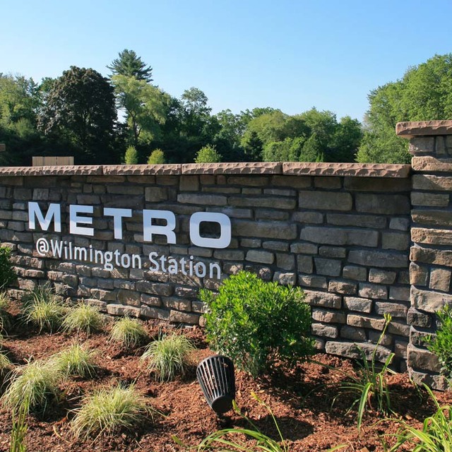 Metro at Wilmington Station - Welcome Signage